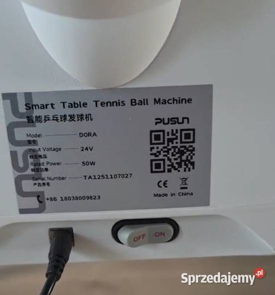 Robot do tenisa stołowego PUSUN sterowany z Stare Siołkowice