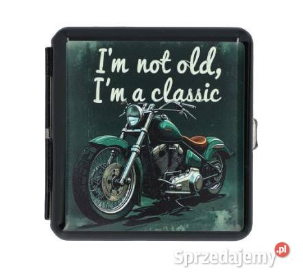 Metalowa Papierośnica z Nadrukiem Zielonego Ostrowy nad Okszą