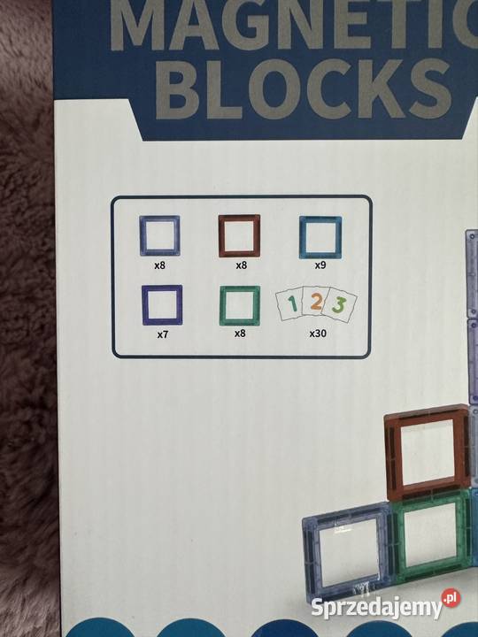 Klocki madnetyczne Cyfry 3 nauka liczenia Poznań