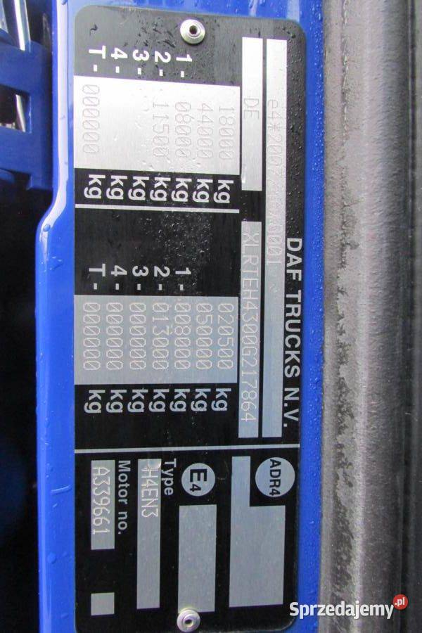 DAF XF ciagnik Eur 6 Warszawa