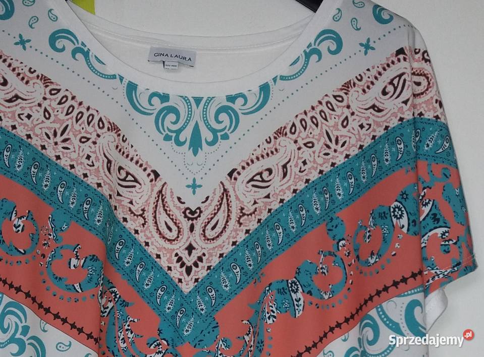 XXL52 Dwumateriałowa bluzka nowa Gina Laura śląskie Gliwice