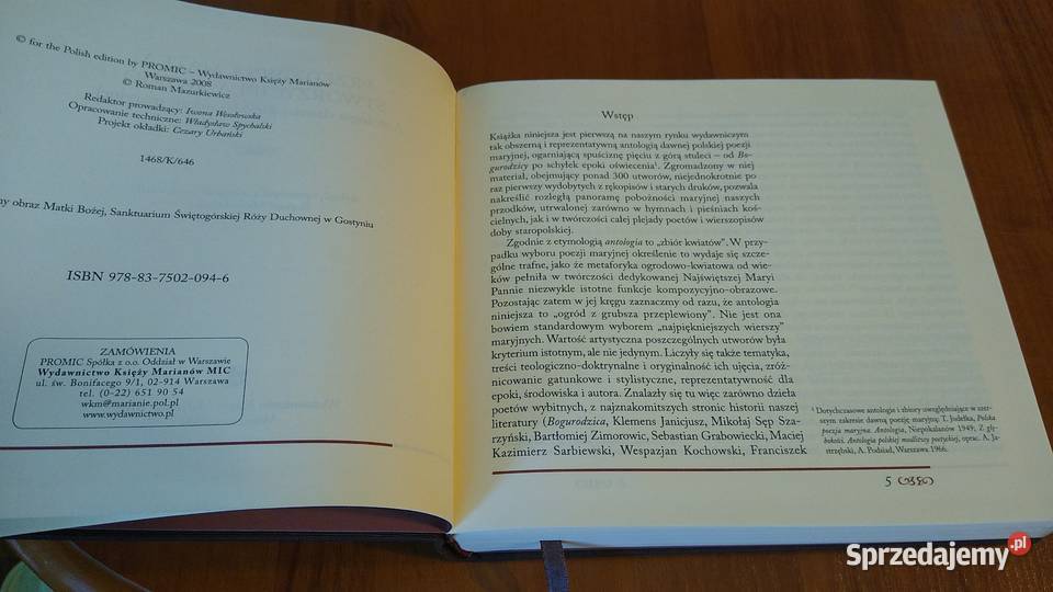 Przedziwna Matka Stworzyciela Swego antologia Gdańsk