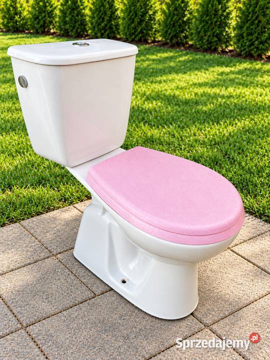 WC kompakt KOŁO miska WC ze spłuczką i różową Łańcut