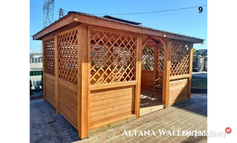 Altana drewniana Walencja Altanka ogrodowa wielkopolskie Poznań