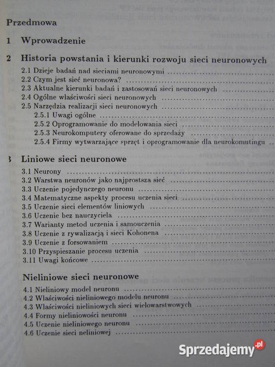 Sieci Neuronowe Ryszard Tadeusiewicz Kielce