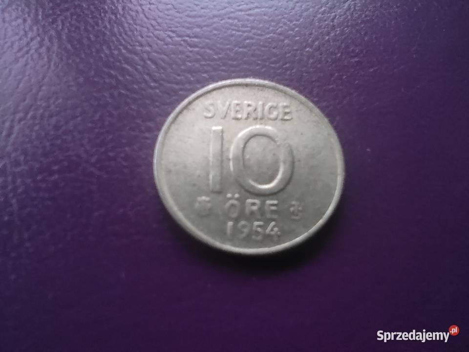 Moneta 10 ORE 1954 TS / SZWECJA - Srebro - Rzadkość !