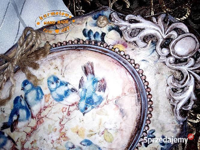 Obrazek panel Vintage decoupage handmade Warszawa