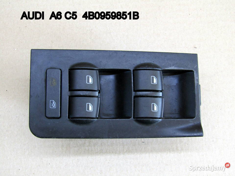 PANEL STEROWANIA SZYBAMI AUDI A6 C5 4B0959851B Rok produkcji 2000 łódzkie Mysłaków