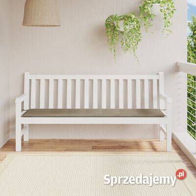 vidaXL Poduszka na ławkę ogrodową taupe 180x50x3 mazowieckie Warszawa