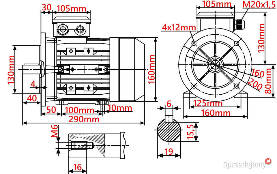 Silnik Elektryczny 11kW 1390obr PRZEKŁADNIA I80 Solec Kujawski