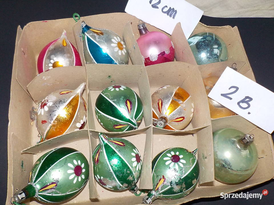 bombki z PRL ręcznie malowane kolekcjonera Warszawa