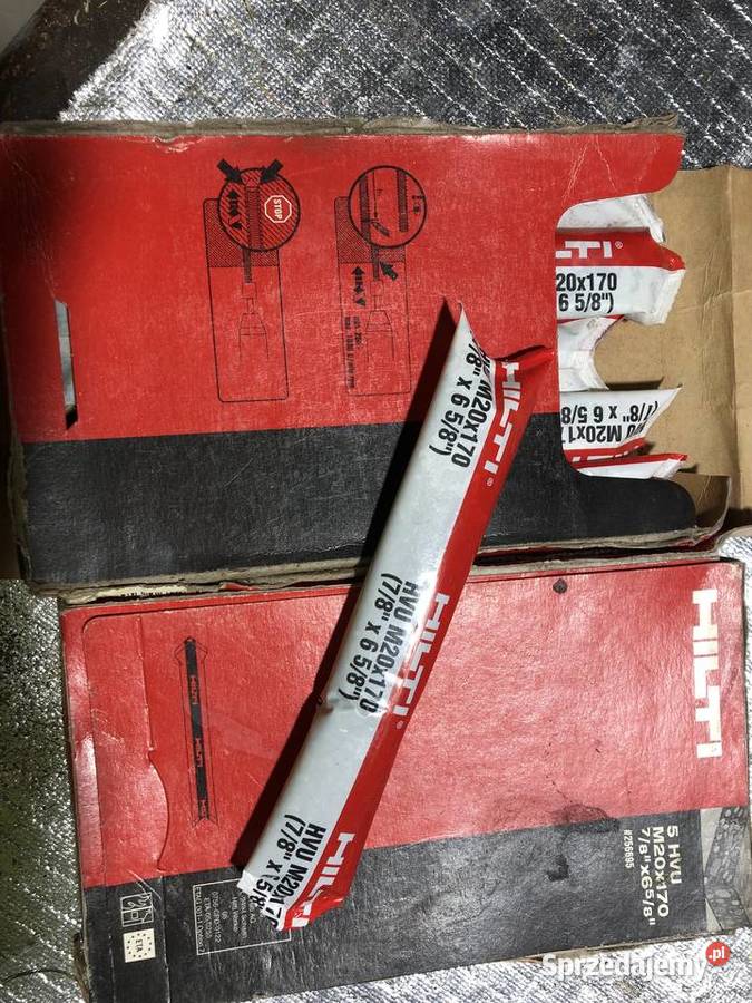 Kleje patrony hilti do kotwienia