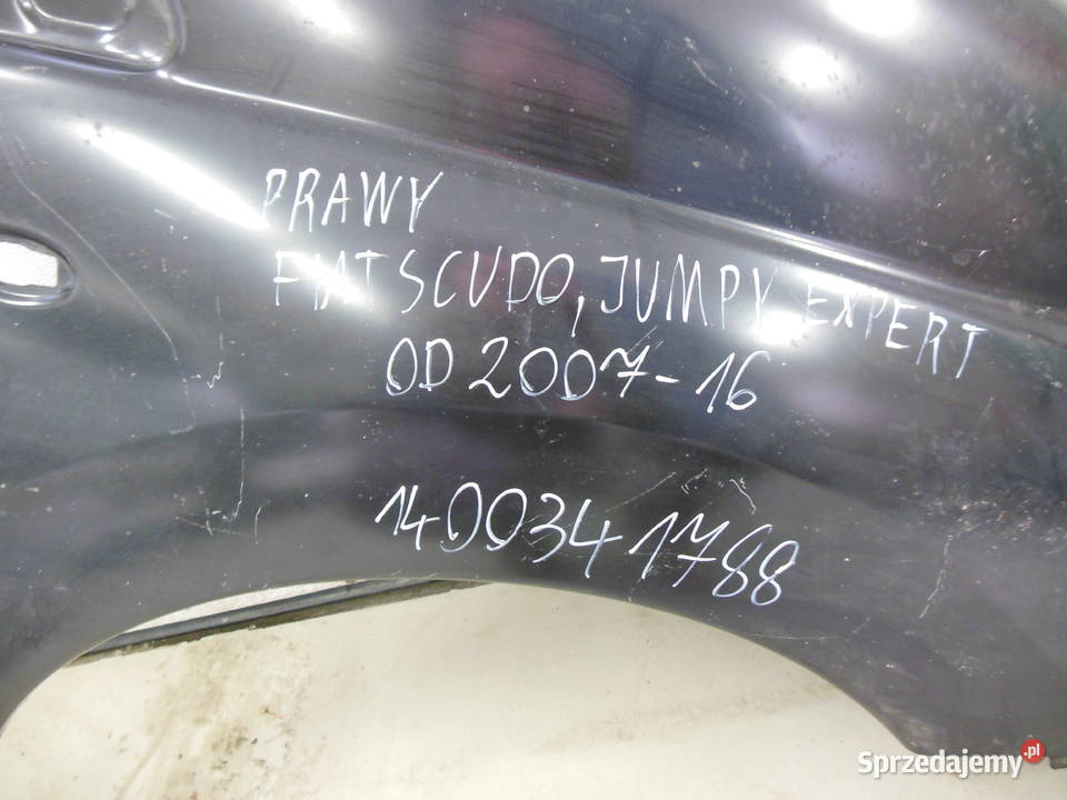 Citroen Jumpy 0716 Błotnik Przedni Prawy śląskie Kozy