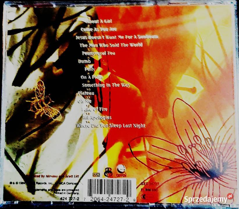 Sprzedam Album CD NIRVANA MTV Unplugged In York śląskie Katowice sprzedam