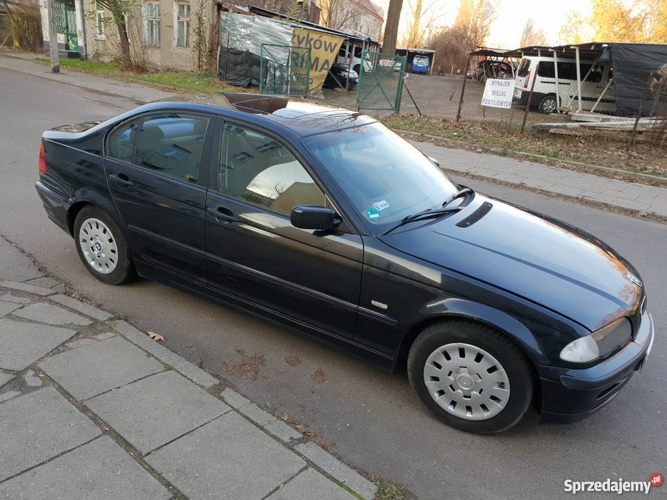 BMW E46 Sedan 318 GAZ Sekwencja Klima Ważne czarny Łódź sprzedam