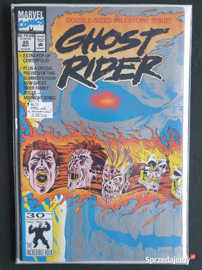 Ghost Rider 25 komiks podwójny z dodatkiem Gdynia