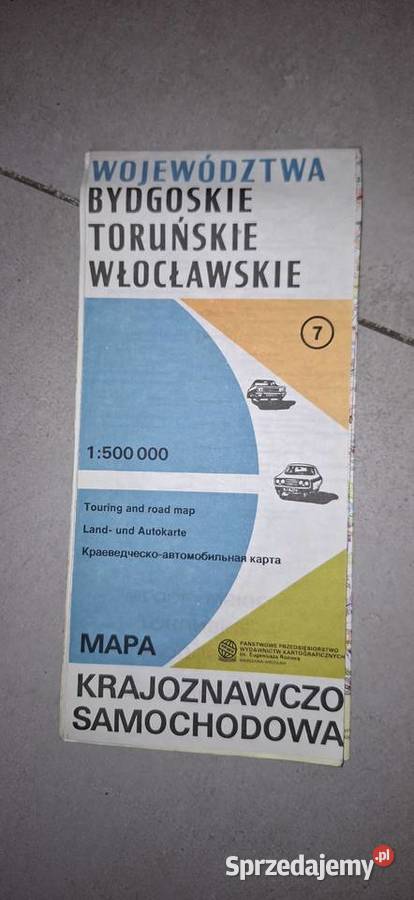 Mapa KrajSam 1976 Województwa Bydgoskie sprzedam