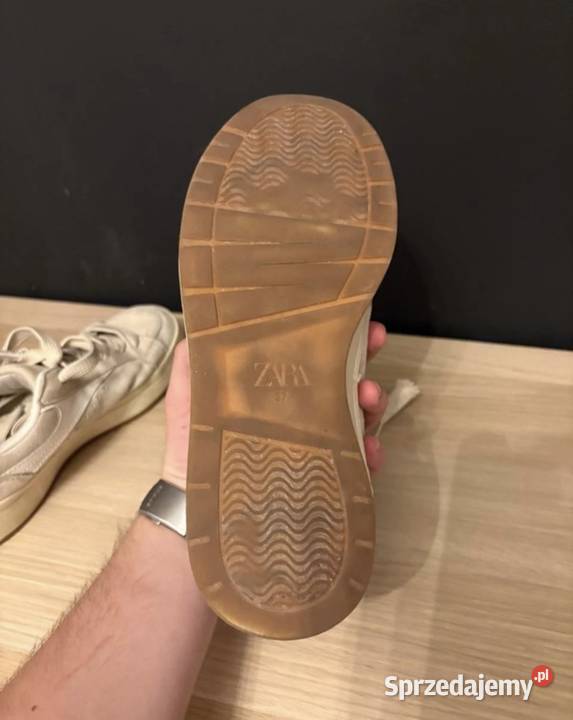 Zara Sneakers 37 bezowe sneakersy brązowy/beżowy Kraków