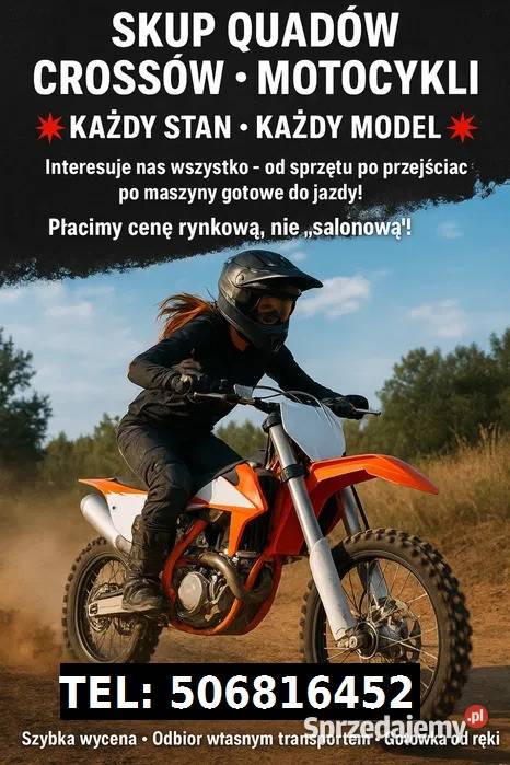 SKUP CROSSÓW CROSS CROSSY ENDURO USZKODZONYCH Strzelniki