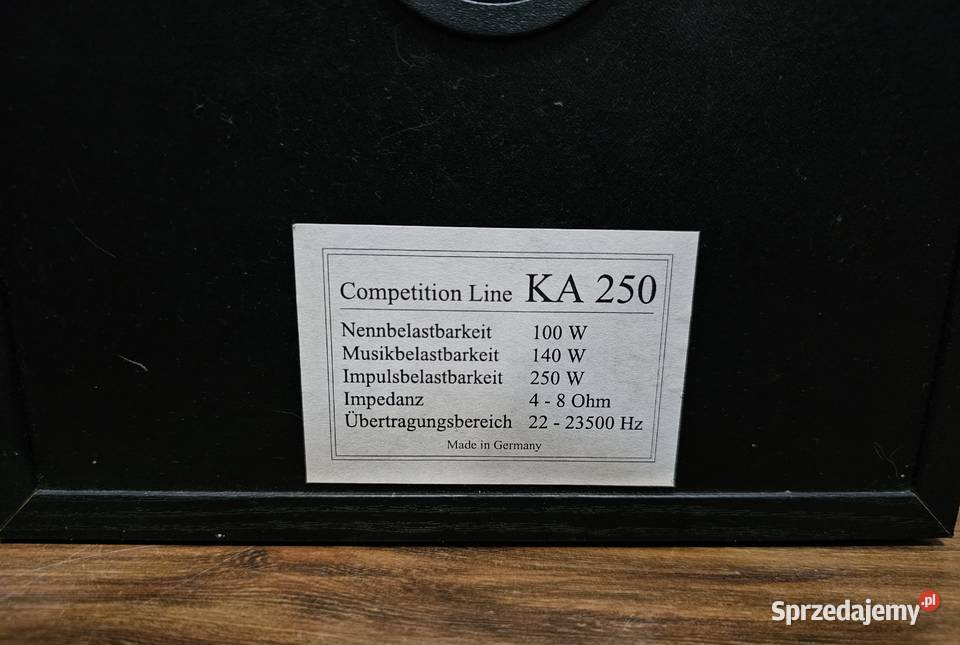 Kolumny Competition Line KA 250 Gorzów Wielkopolski