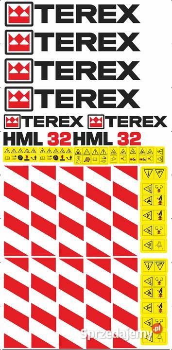 naklejki terex hml 32 mocne laminat Akcesoria Bydgoszcz