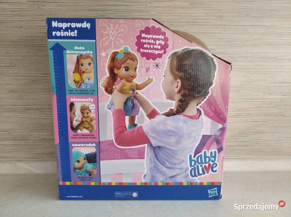 NAJTANIEJ Lalka Baby Alive Naprawdę Rosnę Wersja 3 lata+