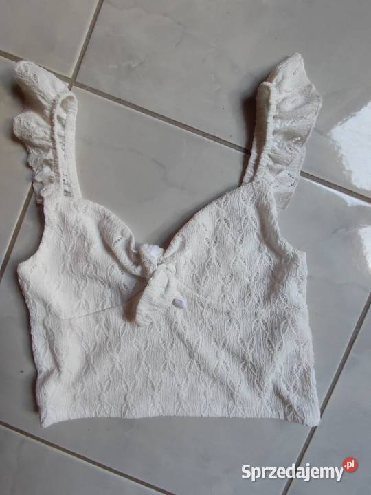 FB sister top koszulka bawełniana koronkowa na Kielce
