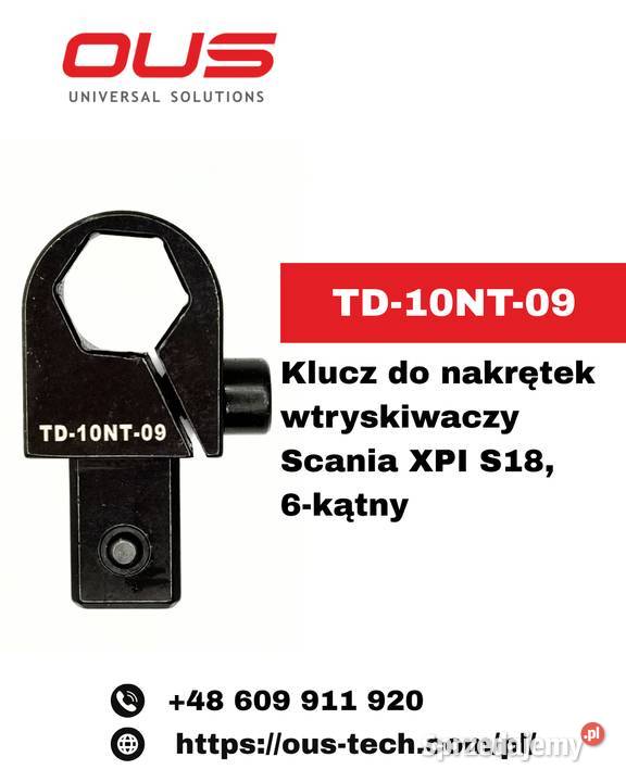 TD10NT09 Klucz nasadowy do nakrętek wtryskiwaczy sprzedam