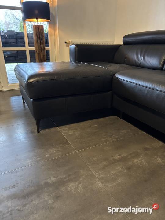 Narożnik skórzany z funkcją spania 180cm Wałbrzych sprzedam