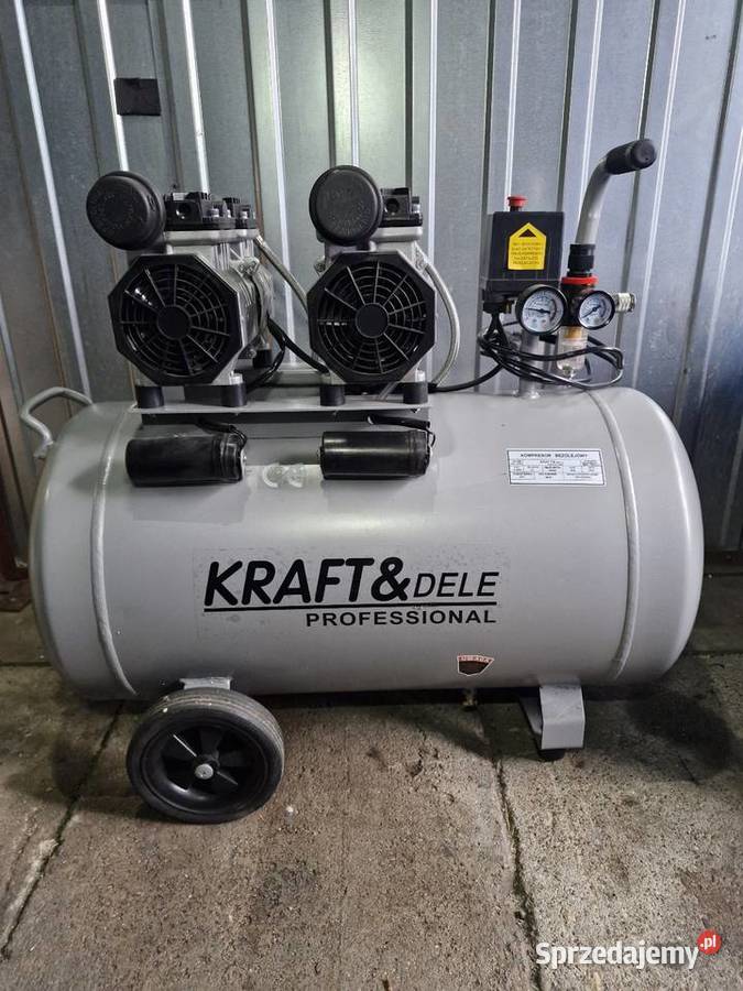 Kompressor bezolejowy KraftDele 100l 2x1500W Ozorków