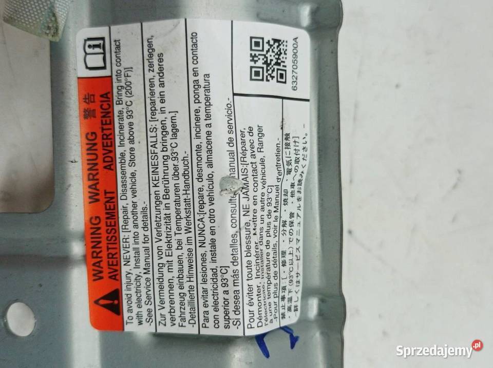 KURTYNA POWIETRZNA AIRBAG PRAWA 7648068P10