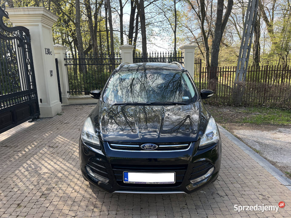 Ford Kuga Mk2 Suv 20TDCi 140 Czarny Skóry diesel świętokrzyskie Nowa Słupia