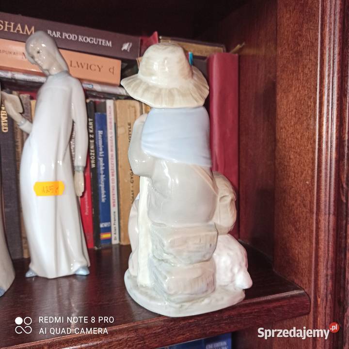 Figurka Chłopiec z Barankiem Zaphirro Porcelana Gdańsk