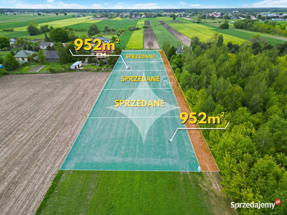 Zalesie 2 działki budowlane z mediami