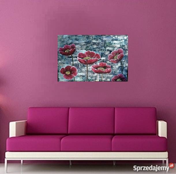 Obraz abstrakcja Maczki Lublin sprzedam