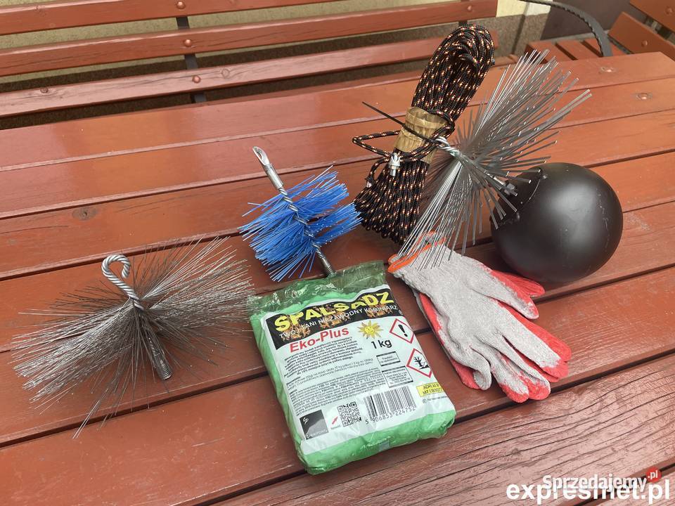 zestaw kominiarski kula 3 wycior do komina lina Dom i Ogród mazowieckie Warszawa sprzedam