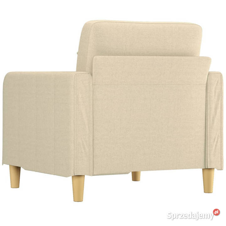 Fotel kremowy 60 obity tkaniną WM359077 Warszawa