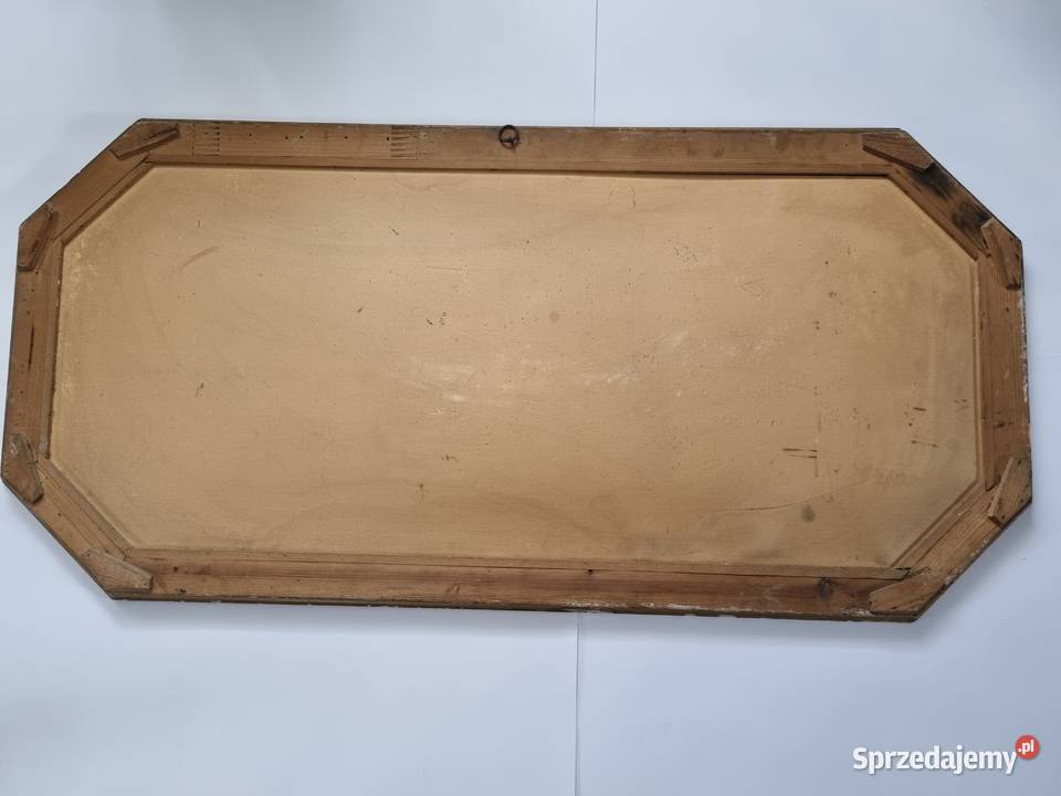 Stary obraz religijny w drewnianej ramie ok Malarstwo śląskie Radzionków