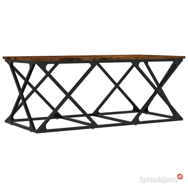 Stolik kawowy przydymiony dąb 100x49x40 WM835361 Warszawa