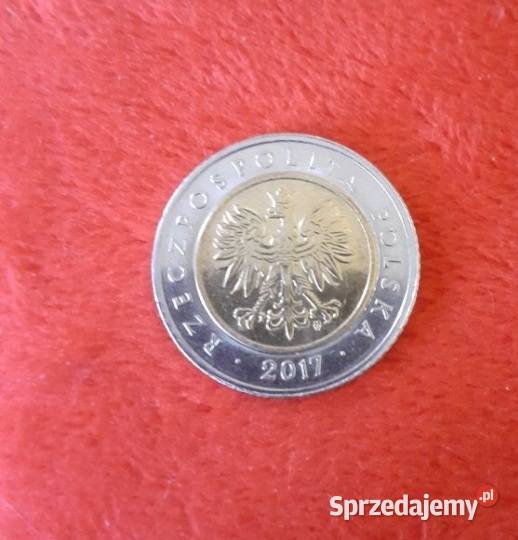Piękna z roku 2017 złotych 5 Sosnowiec sprzedam