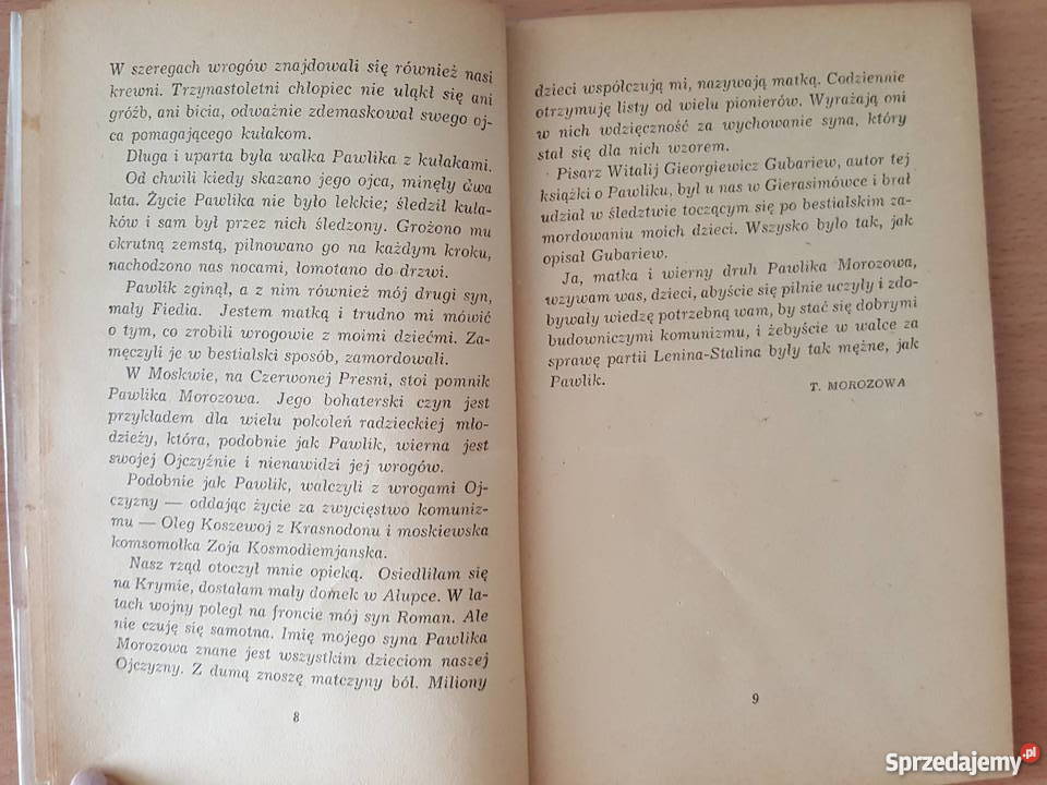 KSIĄŻKA Pawlik Morozow W Gubariew UNIKAT z PRL