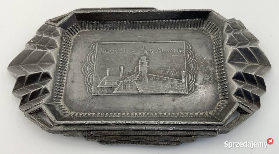 Popielniczka paterka Art Deco Francja SOUVENIR Antyki, Sztuka, Kolekcje