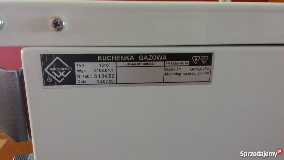 Nowa kuchenka Mastercook bez piekarnika Osiny