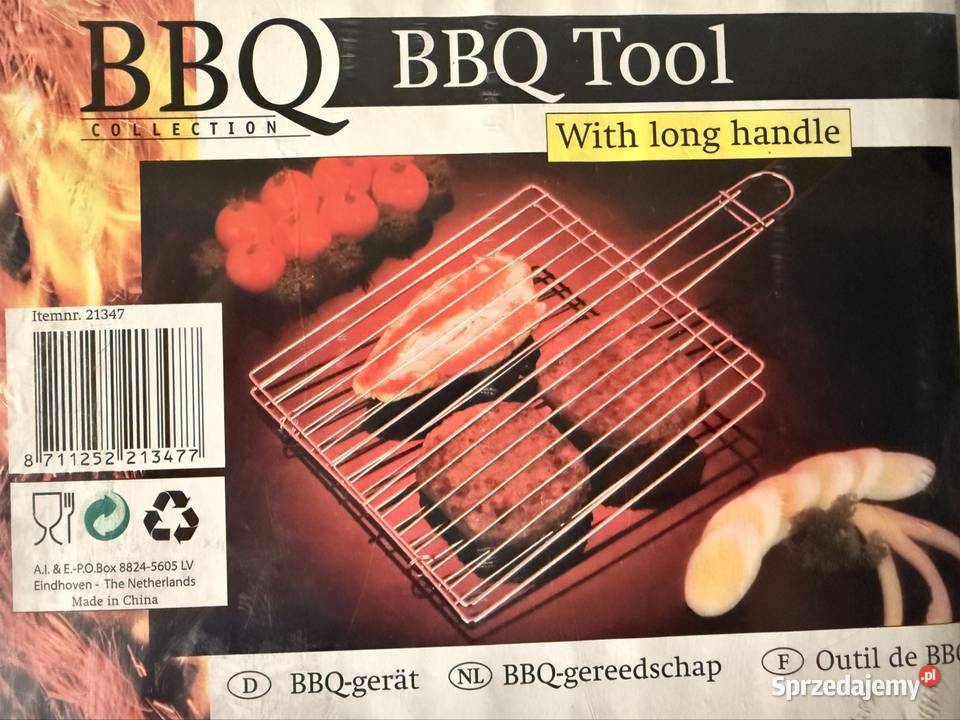 Ruszt grillowy BBQ składany z rączką stalowy Czerwionka-Leszczyny