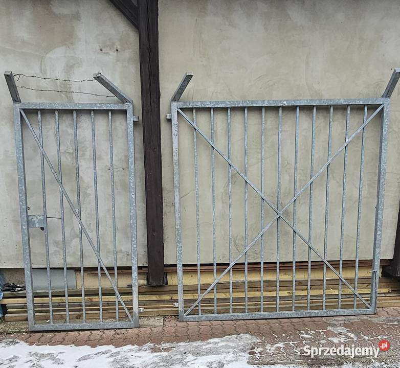 Duża ocynkoeana brama z furtką kujawsko-pomorskie Bydgoszcz