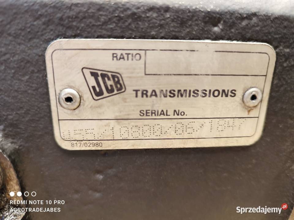 Przekładnia kątowa 45930418P JCB 53070 Wilkowo