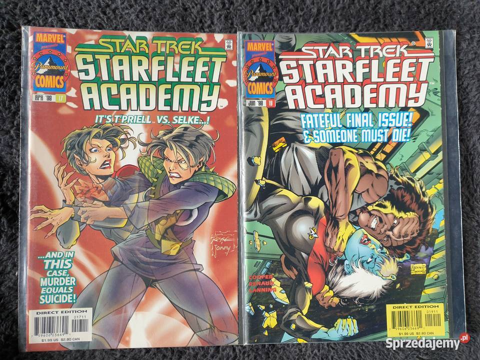 Star Trek Star Fleet Academy 8 komiksów Marvel Amerykańskie Gdynia