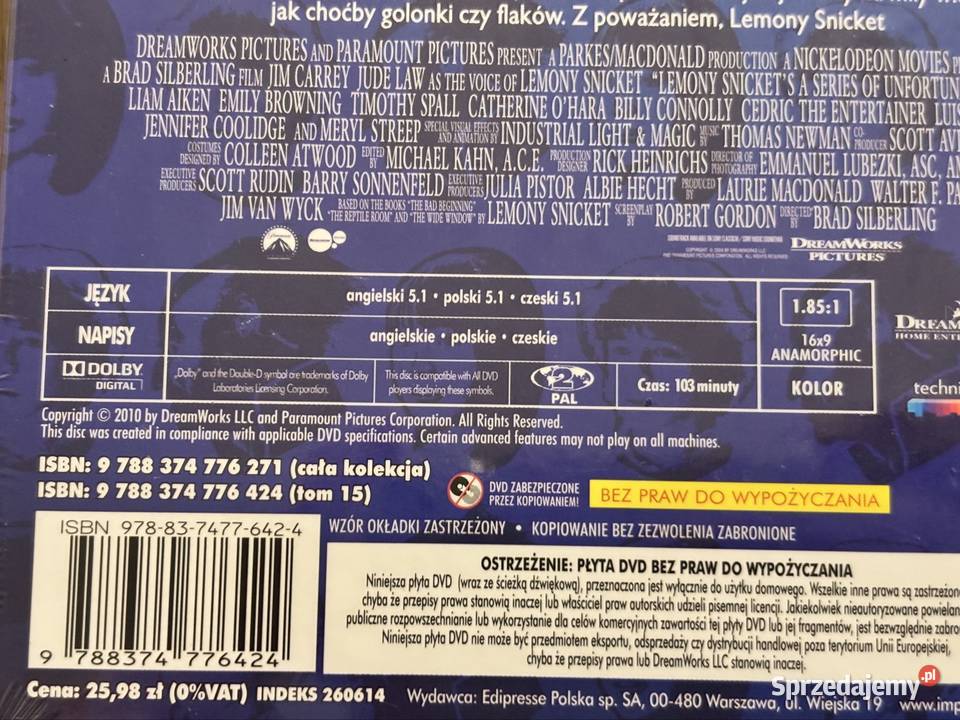 Seria niefortunnych zdarzeń Lemony snicket 2024 Warszawa