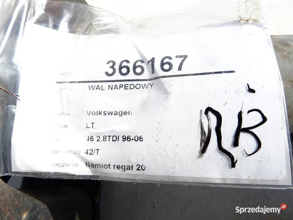 WAŁ NAPĘDOWY VW LT 28 35 Van minibus 9606 28 125