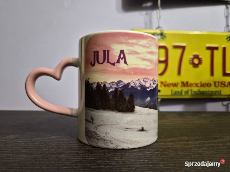 Kubek reklamowy z własną grafiką logiem tekstem Poznań